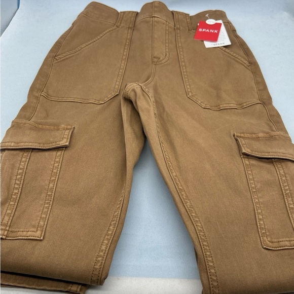 SPANX Women's Tan Cargo Jeans - Picture 2 of 12